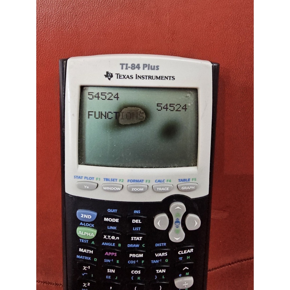 Texas Instruments TI-84 Plus Graphing‎ Calculator Black Working With Bad Screen - Picture 2 of 4